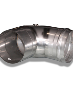 Chimney bend EU single wall 90deg 150mm reinforced f/RGA100